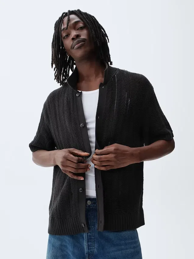 Camisas de ganchillo con diseño en espiga