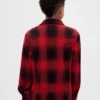 Camisas de jersey de punto a cuadros para niños