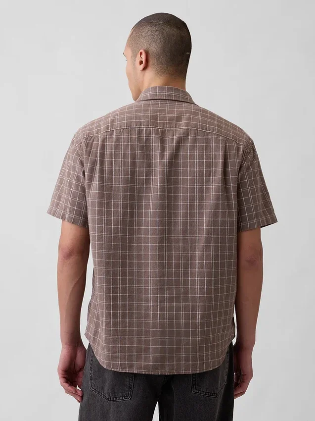 Camisas de lino y algodón con textura