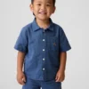 Camisas de lino y algodón para bebés y niños pequeños