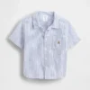 Camisas de lino y algodón para bebés y niños pequeños