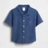 Camisas de lino y algodón para bebés y niños pequeños