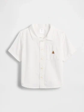 Camisas de lino y algodón para bebés y niños pequeños