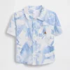 Camisas de lino y algodón para bebés y niños pequeños
