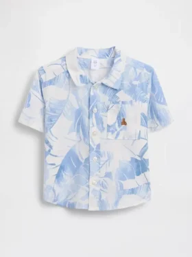 Camisas de lino y algodón para bebés y niños pequeños