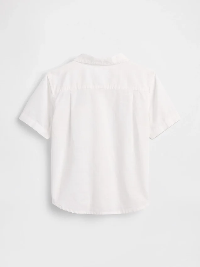 Camisas de lino y algodón para bebés y niños pequeños