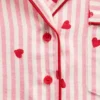 Camisas de pijama holgadas de franela con corazones de GAP × Summer Fridays