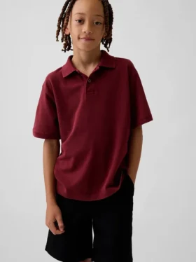 Camisas de piqué holgadas para niño