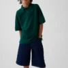 Camisas de piqué holgadas para niño
