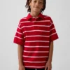 Camisas de piqué holgadas para niño