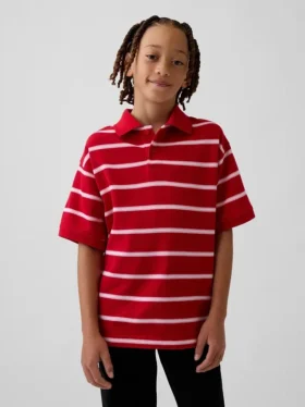 Camisas de piqué holgadas para niño