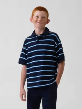 Camisas de piqué holgadas para niño