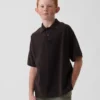 Camisas de piqué holgadas para niño