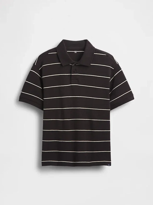 Camisas de piqué holgadas para niño