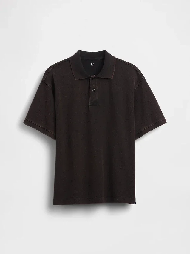Camisas de piqué holgadas para niño