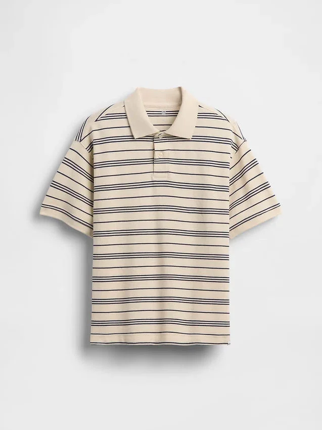 Camisas de piqué holgadas para niño