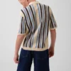 Camisas de rayas de ganchillo para niño