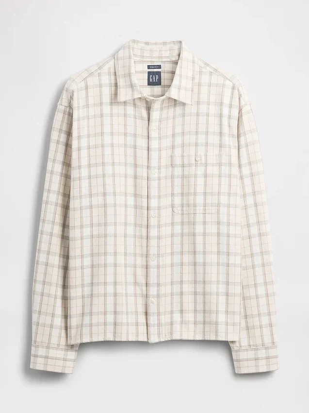 Camisas de sarga con bajo recto