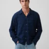 Camisas de seersucker de corte holgado con bajo recto