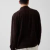 Camisas de seersucker de corte holgado con bajo recto