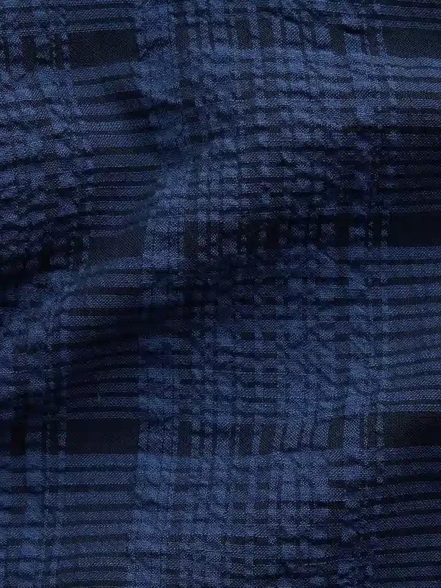Camisas de seersucker de corte holgado con bajo recto