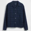 Camisas de seersucker de corte holgado con bajo recto