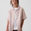 Camisas de vacaciones holgadas de lino y algodón para niños