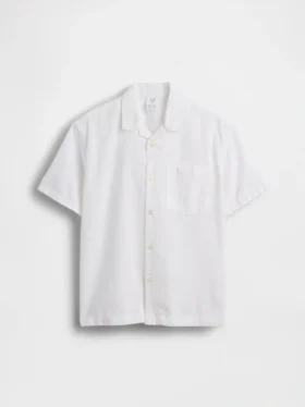 Camisas de vacaciones holgadas de lino y algodón para niños