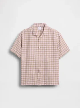 Camisas de vacaciones holgadas de lino y algodón para niños