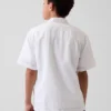 Camisas de vacaciones holgadas de lino y algodón para niños