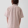Camisas de vacaciones holgadas de lino y algodón para niños