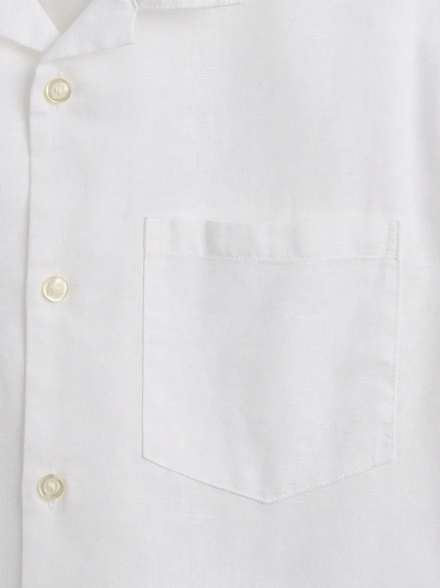 Camisas de vacaciones holgadas de lino y algodón para niños