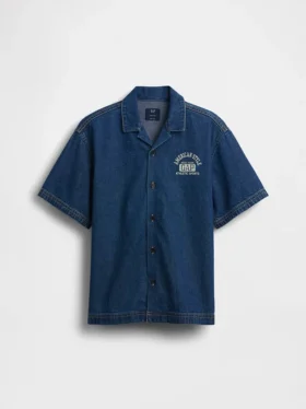 Camisas de vaquero holgadas para niño con el logotipo de New York
