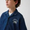 Camisas de vaquero holgadas para niño con el logotipo de New York