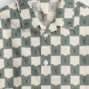 Camisas estampadas de popelín de algodón orgánico para bebés y niños pequeños