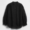 Camisas florales de voile transparente