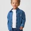 Camisas grandes de vaquero para bebés y niños pequeños