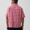 Camisas holgadas de lino y algodón con bajo recto