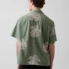 Camisas holgadas de lino y algodón con bajo recto