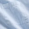 Camisas holgadas de lino y algodón con bajo recto
