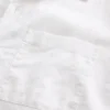 Camisas holgadas de lino y algodón con bajo recto