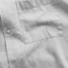 Camisas holgadas de lino y algodón con bajo recto