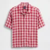 Camisas holgadas de lino y algodón con bajo recto