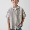 Camisas infantiles de gasa de algodón