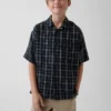 Camisas infantiles de gasa de algodón
