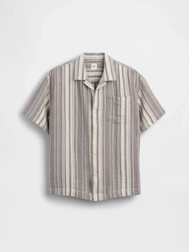Camisas infantiles de gasa de algodón