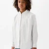 Camisas infantiles de popelín de algodón orgánico