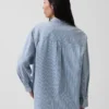 Camisas oversize de denim a rayas