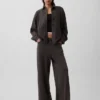 Camisas oversize de felpa francesa de peso grueso con botones en la parte delantera