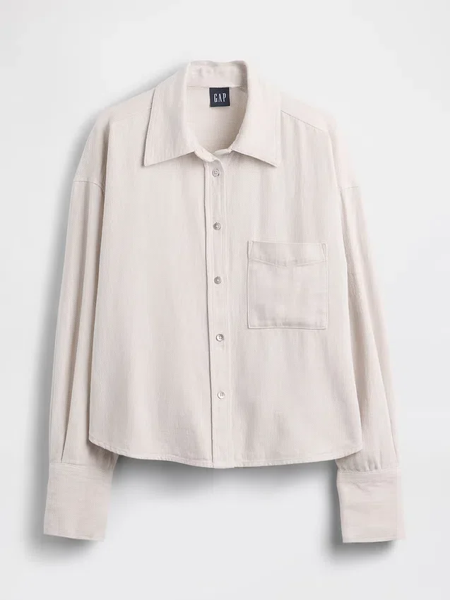Camisas oversize de lino y algodón